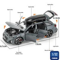 Coche De Viaje Audi RS6 Avant 1:32 JKM Miniatura Modelo Metálico Super Deportivo Para Niños Regalo Para Niño Juguete Diecast - details 0