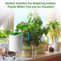 Sistema de Riego Automático, Kit Mejorado de Riego por Goteo para plantas de Interior (12 Unidades), Pantalla LED y DeVico de Riego para makets recargable por USB. - details 3