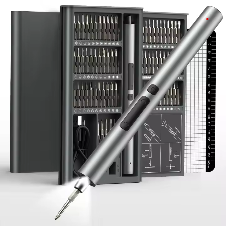 Destornillador Eléctrico De Precisión 75 En 1 Con 71 Brocas Magnéticas Torx Phillips Hex Drill Luz LED Multifuncional Herramienta Eléctrica Para DIY En El Hogar - 1