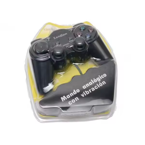 Mando con Cable para Sony PlayStation 2 PS2 Dual shock Controller Controllador Negro - 1