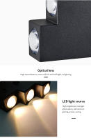 Lámpara De Pared LED De Aluminio IP66 Impermeable Para Exterior 4W 6W 8W 12W Iluminación Para Jardín Dormitorio Sala De Estar Escaleras - details 7
