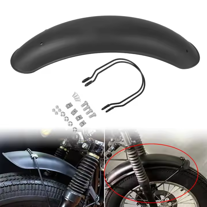 Guardabarros Delantero De Motocicleta Reemplazo Retro Compatible Universal Para CG125 Z1000 Piezas Por Unidad - 1