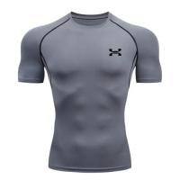 Camiseta De Deporte Para Hombres Secado Rápido Comprimido Muscular Para Gimnasio Y Running Talla S-3XL Ropa De Fitness Casual - details 6