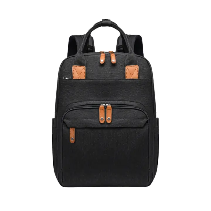 LUTODY - Mochila portátil para bebés con cuna cambiador de pañales, bolsillo térmico para biberones, plegable e impermeable - Ideal para cargar teléfono móvil, tablet y más dispositivos - 1