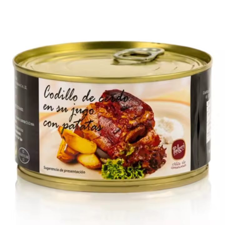 CODILLO EN SALSA CON PATATAS . EXQUISITO SABOR DE COCINA ELABORADA, PARA DARTE UN MOMENTO ESPECIAL AL PALADAR Y NO TENER QUE COCINAR-SABOR Y CALIDAD. - 1