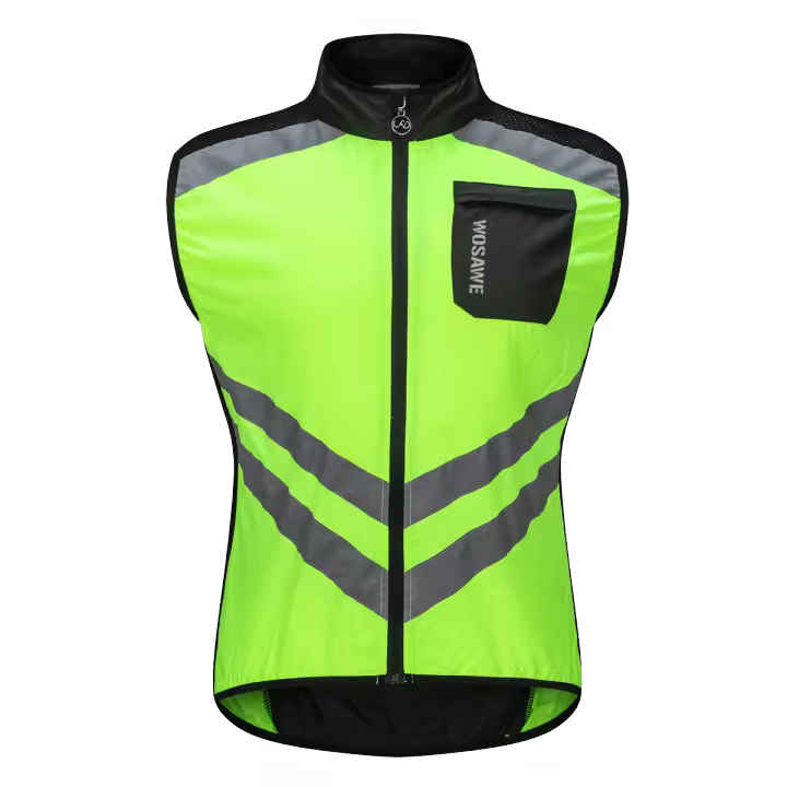 Chaleco Reflector WOSAWE Impermeable Para Motocicleta Viajes Nocturnos Fluorescentes Ropa De Ciclismo Moto Resistente Al Viento - 1