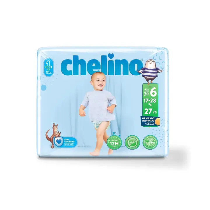 Pañal desechable Bebé Chelino Talla 6  17-28kg 27 unidades - 1