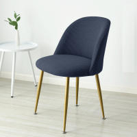 Cubierta De Silla Curva De Poliéster Y Spandex 1PC Protección Pequeña Para Sillas De Comedor Estilo Europeo Para Hotel Y Cocina - details 18