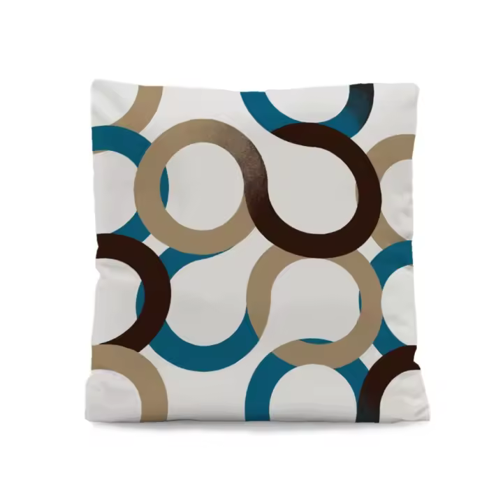 SABANALIA - Cuadrante decorativo modelo Aros (Disponible en varios colores) - medida 50 x 50 - Tejido Loneta 180 grs/m². - 1