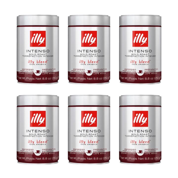 Lote 6x Café Molido Illy Tostado Intenso 250g