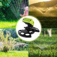 Riega Jardín 180° Rotativo Ajustable Gran Cobertura Sistemas De Riego Sprinkler Máquina Sprayer De Agua Suministros De Jardinería - details 6