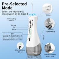 Irrigador Bucal Portatil, Irrigador Dental con 8 Boquillas 4 Modos,USB Recargable IPX7 Impermeable Irrigadores Bucales 320ML Para Limpiar en Profundidad,Para el Hogar y los Viajes - details 3