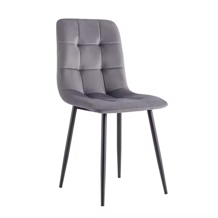 Silla Stuhl Terciopelo - Gris oscuro - 1