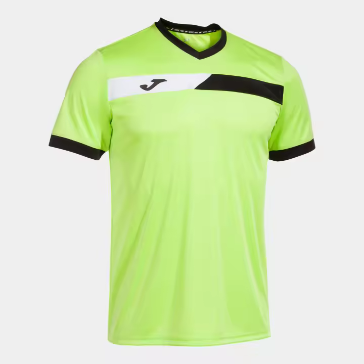 Camiseta M/C Tenis o Pádel Hombre Joma Court 103212 Negro Blanco 426 Ligera - 1
