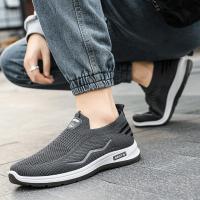 Zapatos Casuales Para Hombre Transpirables Zapatillas De Correr Y Caminar Ligeros Slip on Para Pareja Talla 44 Material Superior De Malla - details 20