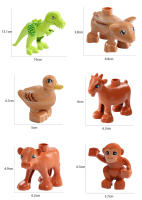 Juguetes Educativos De Bloques Grandes Para Niños Animal Set De Accesorios Con Conejo Pescado Oso Pollo Cerdo Pato Perro Gato Caballo Vaca Oveja Regalos - details 4