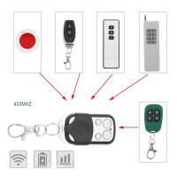 Control Remoto De Puerta De Garaje Electrónica 433MHZ Duplicado 5/10 Piezas Sin Cable 4 Botones Metálicos Para Cuentas Electrónicas - details 3