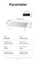 Mesa De Camping Ultraligera Y Plegable De Aleación De Aluminio Para Viajes Picnics Y Barbacoas Muebles De Camping Portátil - details 9