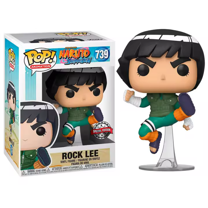 Figura Funko Pop Animation: Naruto Rock Lee-Figura de Vinilo Coleccionable - Idea de Regalo- Mercancia Oficial - Juguetes para Niños y Adultos - Movies Fans - Muñeco para Coleccionistas y Exposición - 1