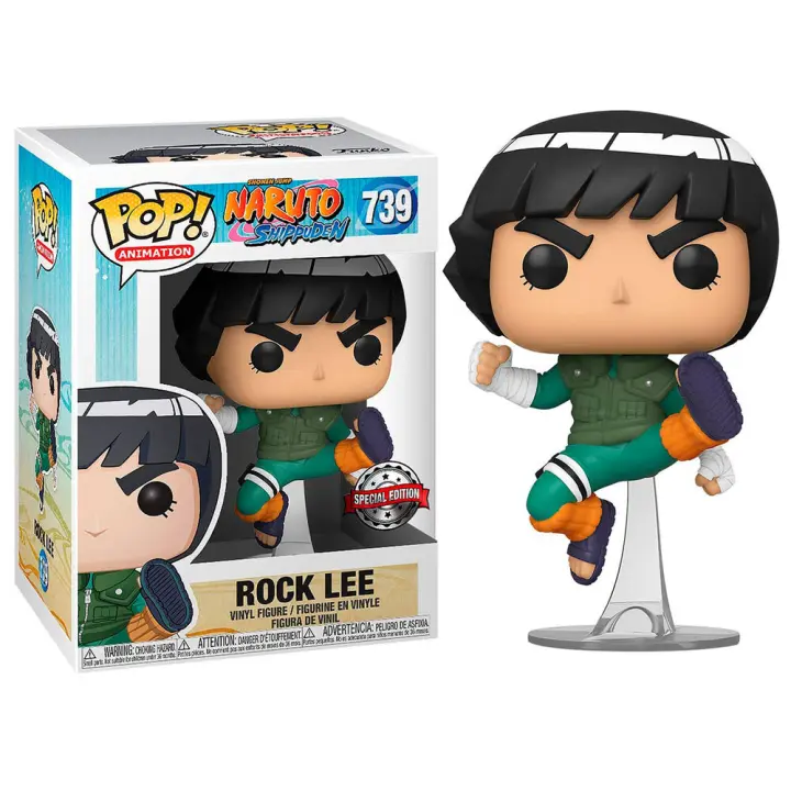 Figura Funko Pop Animation: Naruto Rock Lee-Figura de Vinilo Coleccionable - Idea de Regalo- Mercancia Oficial - Juguetes para Niños y Adultos - Movies Fans - Muñeco para Coleccionistas y Exposición - 1