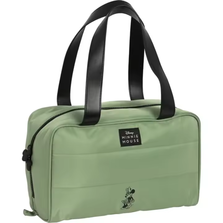 SAFTA - Neceser Rectangular Minnie Mouse "Mint Shadow" - Neceser Espacioso- Duradero y Elegante- ideal para Accesorios Personales - Neceser Diseño Único y Licencia Oficial by SAFTA - Neceser Material Resistente y Duradero - 1