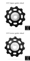 Pulley De Bicicleta Trasero Para Derailleur 11T 12T 13T 14T 16T 17T Guía Rueda De Jockey Para Shimano SRAM Velo De Carretera 7-12 Velocidades - details 21