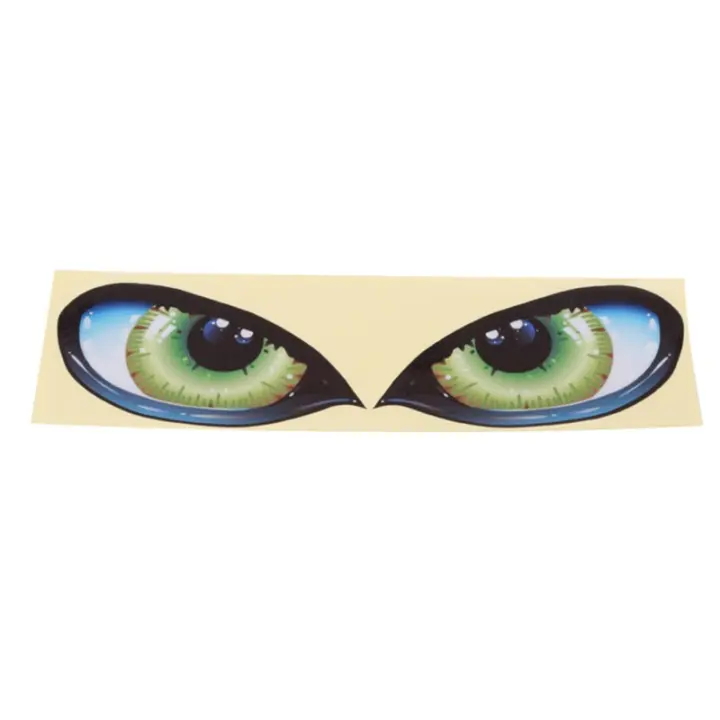 2Pcs Pegatinas De Coche 3D Estéreo Reflector Ojos De Gato Creativo Pegatina Universal Para Espejo Retrovisor Adhesivo Para Coche - 1