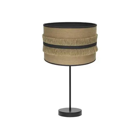 FABRILAMP Lámpara de Mesa Sobremesa Grande Natalia 1xe27 Negro/saco-negro 62x30x30 Cm - Elegante y Moderna - 1