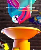 Juego De Aventura En Railway Para Niños Juguetes Educativos Interactivos Montessori Con Bola Rodante Animal Espacial Rocket Material De Plástico ABS - details 8