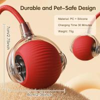 Juguete Interactivo Para Gatos Bola Rodante Automática Con Cola Recargable Inteligente Ratón Para Mascotas Juguete Para Gatos - details 0