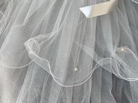 Velo De Novia BABYONLINE De Encaje Al Aire Con Borde De Encaje Sin Cogote Un Solo Capa De Tulle Blanco/Ivory Para Novia 3 Metros Accesorio De Boda - details 10