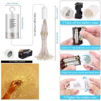 Decoraciones De Navidad Dandelion Fireworks Lamp Luces LED Cadena 200 LEDs Control Remoto 8 Modos Guirnalda De Navidad Multicolor - details 25