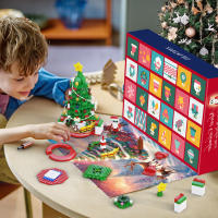 Calendario De Adviento De Bloques De Construcción Navidad Árbol De Navidad Santa Claus Modelo Juguetes Bloques Para Niños Adultos (434 Piezas) - details 7