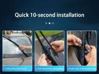 SEAMETAL 2pcs Alza De Broca Para Limpia Parabrisas Universal Inteligente Con Alambre De Acero Y Goma Accesorios De Coche Para Limpieza Del Parabrisas - details 7
