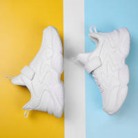 Zapatillas Blancas Para Niños Y Niñas Deportivas Casuales Transpirables Con Cordones Antideslizantes Todoterreno Talla 27-40 - details 6