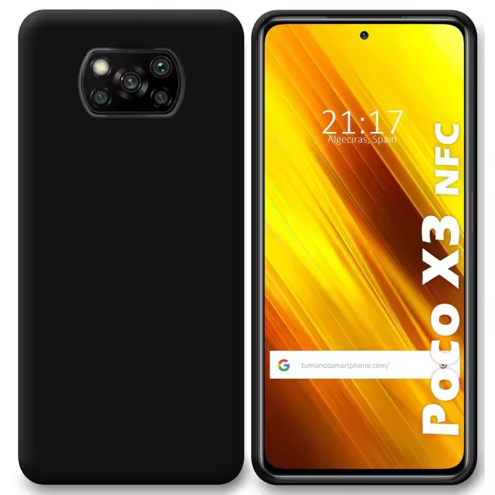 Tumundosmartphone Funda Silicona Gel TPU Negra para Xiaomi POCO X3 NFC / X3 PRO - 1