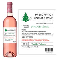 Etiquetas De Vino Con Diseño De Árbol Navideño Y Prescripción Divertida 6pcs Etiquetas De Botella De Vino De Cumpleaños Aniversario Regalo Novelty Tamaño 12x10cm - details 11