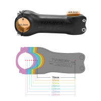 TOSEEK K04 Tornillo De Carbono Para Bicicleta De Montaña 6/17 Grados 31.8mm Handlebar Stems 70/80/90/100/110/120/130mm Negro Mate Piezas De Bicicleta - details 3