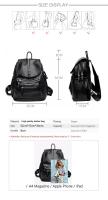 Mochila de cuero de alta calidad para mujer, bolso de hombro femenino Vintage, bolso de viaje para mujer, Mochilas escolares para niñas - details 1