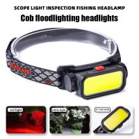 Linterna Frontal COB Portátil Con Batería 18650 Integrada Recargable Por USB Para Camping Pesca Escalada Luz De Escritorio - details 0
