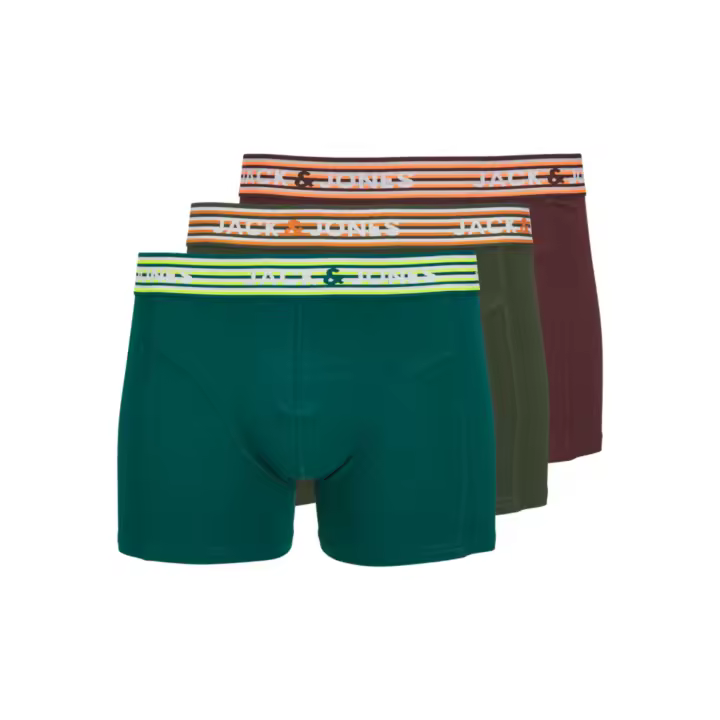JACK&JONES 12260070 JACDARVIN SOLID TRUNKS 3 PACK SN Hombre Boxer Slip Underwear estampados Pack 3 unidades 29602 - 1
