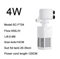 Bomba De Agua Para Acuario 3 En 1 Silenciosa Aerator De Oxígeno Submersible Cambiador De Agua Y Generador De Ondas 220v Para Tanque De Peces - details 10