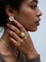 Anillo Boho Chic Vintage - Ajustable para Todos tus Looks - Estilo Hippie con Textura Diamante - Joyería Versátil Playa/Ciudad - details 0