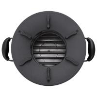 vidaXL Cocina de leña para camping metal negro 36x26x22,5 cm - details 5