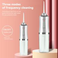 Irrigadores De Agua Eléctricos Para Dientes, Irrigador Oral Blanqueador Dental Con 4 Boquillas De Chorro, Kit De Cepillo De Dientes Blanqueador Impermeable Para Uso En Casa Y Viajes - details 4