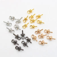 Conector De Encanto De Perla Para Joyería DIY 50-100pcs Ojales De Latón De 3/4/5/6/8mm Para Creación De Joyas - details 9