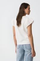 Camiseta graciosa blanca de Tiffosi, con mangas perforadas - details 7