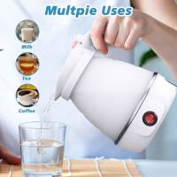 Hervidor eléctrico plegable de estándar europeo, hervidor eléctrico plegable para té y café, portátil con cable de alimentación desmontable - details 2