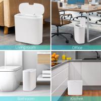 Basurero Automático De Baño Con Tapa Sensación De Movimiento Impermeable Delgado Para Cocina Y Dormitorio Pequeño - details 15