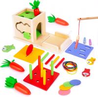 Juguete De Aprendizaje Temprano Montessori Para Niños Y Niñas Tablero Ocupado De Madera Con Sorter De Colores Y Formas Para Niños De 3-6 Años Juguete Sensorial Para El Desarrollo De Habilidades Motoras Finas - details 4